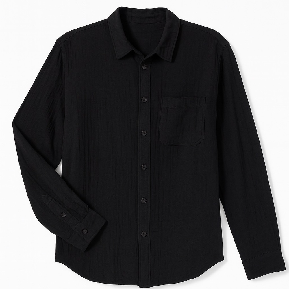 Universal Thread Women’s Black Button-Up Shirt Size XL